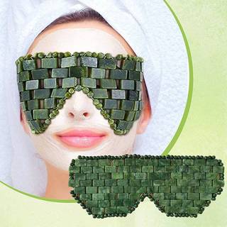 LUImo Mặt nạ mắt Carbonatite tự nhiên có thể tái sử dụng Máy mát xa ngọc bích Thư giãn khi ngủ Dụng cụ Massage Chăm sóc mặt Đá làm mát mặt nạ ngủ SBS