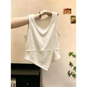 Áo Vest xẻ lớp đơn giản kiểu Hàn Quốc cỡ lớn dáng rộng mỏng hơn trông xếp lớp cho nữ