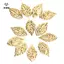 Thời Trang 50 Chiếc Lá Filigree Kim Loại Thủ Công Trang Sức DIY Phụ Kiện Mặt Dây Chuyền [Mina]