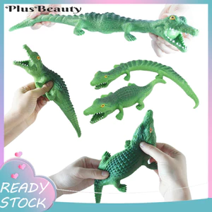 < Pluscloth > Đồ chơi bóp cá sấu xanh phục hồi chậm Tpr Giảm căng thẳng Fidget Đồ chơi mực giác quan cho trẻ em Người lớn Quà tặng Giáng sinh Đồ chơi căng thẳng cá sấu cho trẻ em