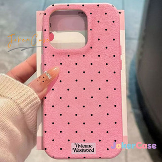 Ốp Lưng Cho IPhone 11 17 16 13 12 14 15 Pro Max Air 15 16 14 Plus Bìa có họa tiết chấm bi, chất liệu giả da.