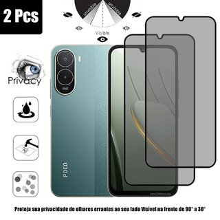 1-2 Chiếc POCO C81 Pro 4G Kính Cường Lực Chống Nhìn Trộm Bảo Vệ Màn Hình Riêng Tư Cho Xiaomi POCO M8s C85 M7 Plus F7 F6 C65 X6 M6 Pro C75 C71 C61 4G 5G Phim Chống Gián Điệp