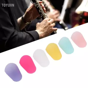 Toyuvn Bộ Nắp Sax Thiết Kế Tiêu Chuẩn Bộ Nắp Đậy Miệng Silicon Di Động 6 Chiếc Bảo Vệ Tốt Cho Clarinet