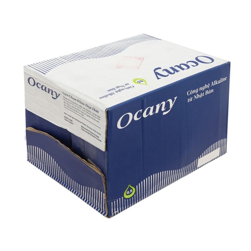 Thùng 12 chai nước uống i-on kiềm  Ocany  1.5 lít