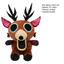 < Pluscloth > 99 Nights Forest Horror Cat Plush Toy – Động vật nhồi bông mềm mắt trắng Móng vuốt sắc nét đáng sợ Trang trí sưu tập dễ thương dành cho người hâm mộ kinh dị và những người yêu thích Halloween Đồ chơi sang trọng