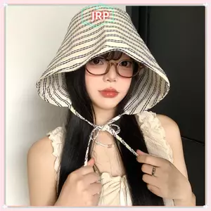 JRP Rộng Vành Buet Mũ Nữ Hoa Mục Vụ Pháp Sọc Ren Chống Nắng Mũ Mùa Hè JRP