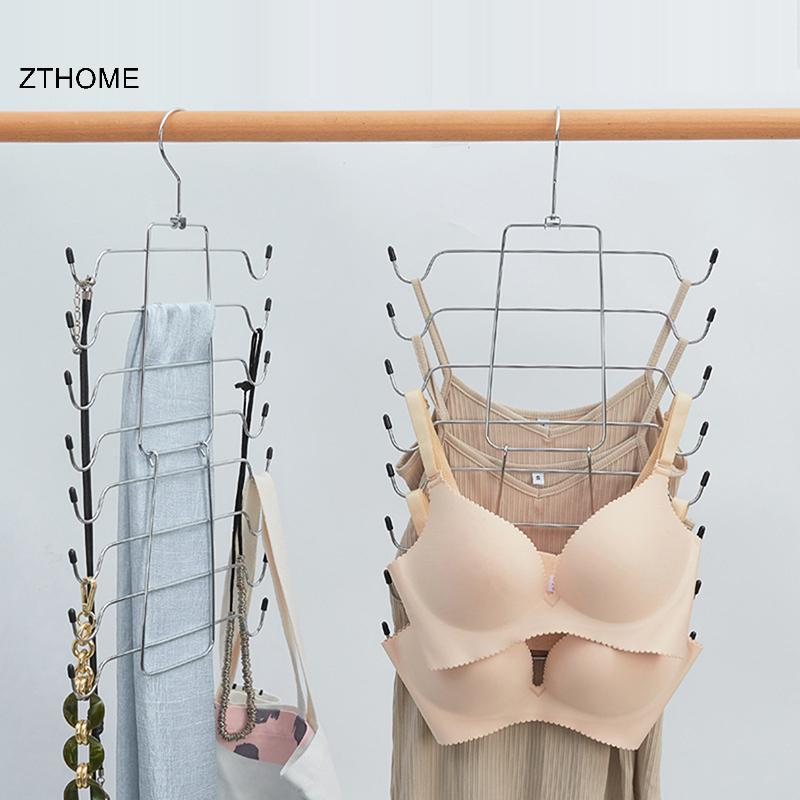 ZTHOME Móc Treo Quần Áo Nhiều Lớp Quần Lót Gấp Móc Treo Áo Ngực Bảo Quản Quần Ras Không Để Lại Dấu Vết Nhiều Điểm HOT