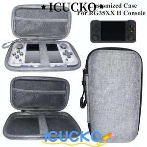 ICUCKO 1 Chiếc Máy Chơi Game, Túi Bảo Quản Máy Chơi Game Chống Trầy Xước EVA, Túi Đựng Dây Kéo Bền Túi Bảo Vệ Di Động Cứng Cho RG35XX H
