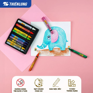 Bút Sáp Màu Thiên Long Colokit 24 Màu – Màu Tươi Sáng, An Toàn Cho Bé Tô Vẽ