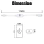 Bộ điều chỉnh độ sáng LED Mini YOFFOR, Công tắc cảm ứng 4A bằng nhựa, 12 ‐ 24V