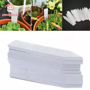 PWSSEND 100 Chiếc Thẻ Thực Vật, Nhãn Thực Vật Sân Vườn Kích Thước 5 * 1cm Có Thể Tái Sử Dụng, Chất Liệu Nhựa Bền DIY Dụng Cụ Chống Nắng Khay Nuôi Con Dấu Sân Vườn