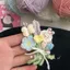 Len dệt tay Hoạt hình Móc dễ thương Mini Bó hoa nhỏ Dây treo Quà tặng hoàn thiện Bó hoa móc