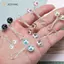 JCSYFAC Hình Chữ U Ngọc Trai Thổ Cẩm 1Pc Chống Trượt Cố Định Khăn Pin DIY Lady Dây Đeo An Toàn Trang Trí Thổ Cẩm Cho Du Lịch Và Trường Học Mới