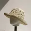 SMILE Người Cá Mũ, Chất Liệu Rơm Hoa Handmade Dệt Tay Mũ Rơm, Thời Trang Chống Tia UV Thoáng Khí Thiết Kế Đơn Giản Mũ Xô Hoa Nữ