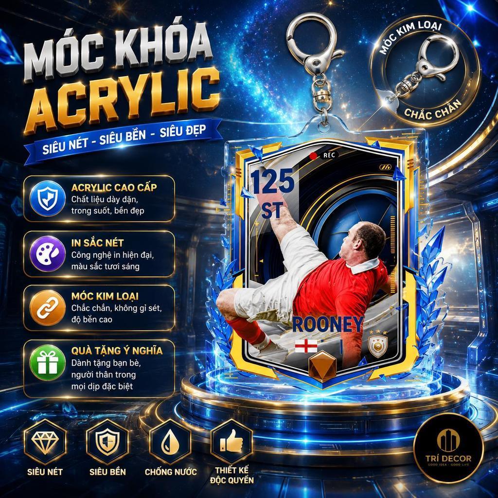 [Mùa PITCH PERFECT FCM] Móc Khóa Cầu Thủ Thẻ Cầu Thủ FC Mobile Mùa Thẻ 26TOTS  - Chú Tư Shop