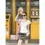 Áo thun ngắn tay Slim-Fit thân thiện với da mềm mại dành cho nữ phong cách mới Niche Short Top dành cho nữ
