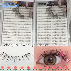 EBINLANDS 120 / 384Clusters DIY Lashes Extension, Lông mi giả dưới tự dính nhẹ nhàng 5MM, Vibes Glue Free Black Dễ dàng đeo dưới Lông mi giả Đảng