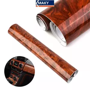 MAKY Cao Bóng Xe Stier Chống Thấm Nước Xe Bên Trong Dính DIY Phim Hạt Gỗ Vinyl Decal Đa Năng Tự Động Nội Thất Phụ Kiện VN