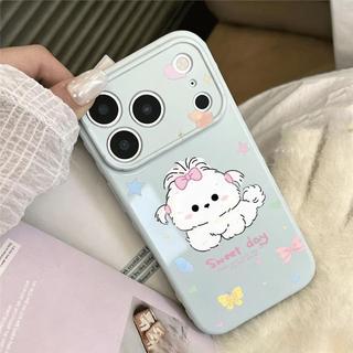 Hoa vỡBowknotPuppy cho iPhone17promax trường hợp điện thoại161514plus mềm trường hợp131121