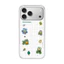 Ốp điện thoại mờ chống vân tay hình ếch dễ thương từ tính cho iPhone 17 Pro 16 15 14 Pro Max Vỏ bảo vệ cứng