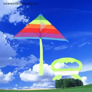 MỚI Mới Đầy Màu Sắc Tam Giác Cầu Vồng Diều Đồ Chơi Bay Diều Cho Trẻ Em Trẻ Em Với 30M Diều Dây Ngoài Trời Vui Vẻ Thể Thao Diều Đồ Chơi SKY