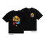 （Giao hàng 24h）Angela，JeJe Colorful XO Smile – Áo thun nam nữ tay ngắn form oversize cotton 220gsm họa tiết cá tính