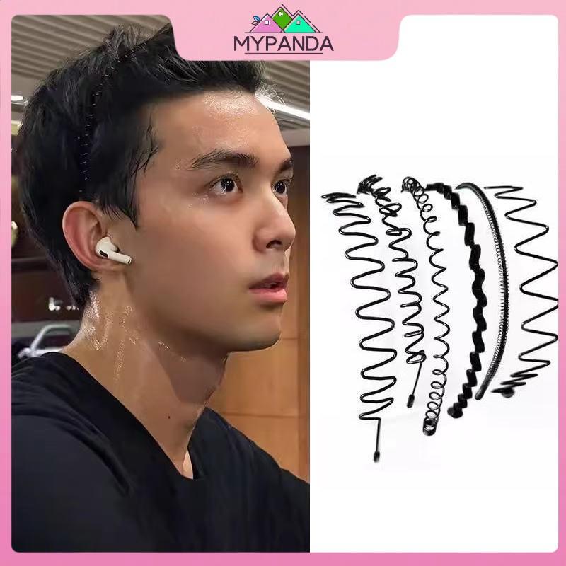 MYPANDA Unisex Kim Loại Sóng Mùa Xuân Tóc Hoop La Chống Trơn Trượt Thể Thao Ngoài Trời Đơn Giản Băng Đô Quấn Tóc Dành Cho Nữ Mặt Rửa Mũ Đội Đầu.