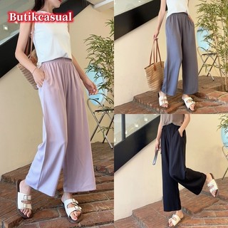 Phụ nữ rayon quần ống thẳng mỏng dáng rộng cỡ lớn bỏ túi Quần Cotton chéo rộng quần