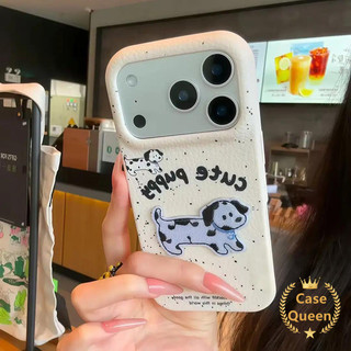 Cho iPhone 17 11 16 15 13 12 14 Pro Max Air 14 Plus Hoạt Hình Đơn Giản Dễ Thương Chó Lychee Họa Tiết