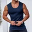 Thể Dục Thể Thao Áo Vest Casual Co Giãn Nhanh Khô Slim-Fit Nam Không Tay Vai Rộng Màu Trơn