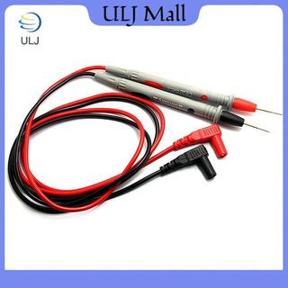 ULJ 2 Cái / bộ Kim Dây Silicon Mạ Vàng Đầu Thăm Dò Đầu Thử Nghiệm Dẫn Pin Đa Năng Kỹ Thuật Số Đồng Hồ Đo Dẫn Đầu Thăm Dò Dây Cáp Bút.