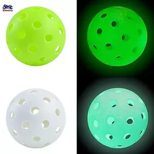 XOITOP Dạ Quang Pileball 74MM Bền Đèn Ngủ Bóng Xanh 40 Lỗ Outdoorpetition Bóng Cọc Phát Sáng Trong Bóng Tối VN