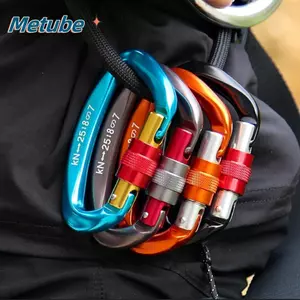 METUBE Professional Carabiner 12 / 25KN Phụ kiện Khóa chính an ninh bằng nhôm
