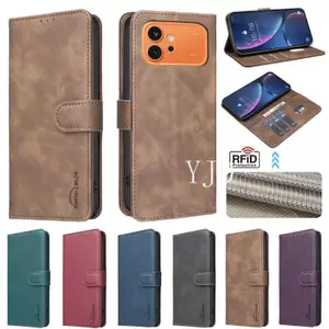 Ốp YJD Cho Honor 600 Pro Màu Trơn Họa Tiết Cao Bồi Da Khe Cắm Thẻ Vỏ Điện Thoại Chống Rơi