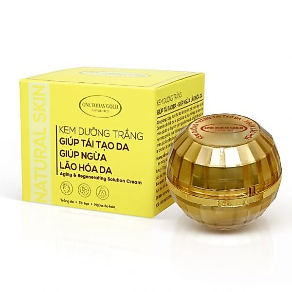 ONETODAYGOLD - KEM DƯỠNG TRẮNG GIÚP TÁI TẠO DA - NGỪA LÃO HÓA DA - 10G