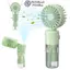 Quạt cầm tay Mini FANIELLAPOWELL, Quạt phun sương nước có thể sạc lại USB với máy tạo độ ẩm, Quạt cầm tay siêu yên tĩnh Gió mạnh 4 tốc độ có túi điều chỉnh cầm tay Sử dụng du lịch