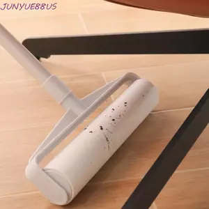 JUNYUE88US Con lăn xơ vải cần kính thiên văn, Con lăn xơ vải có tay cầm dài có thể tháo rời có thể xé được, Con lăn bụi Cây lau nhà dính có thể điều chỉnh lớn Dụng cụ bôi lông thú cưng