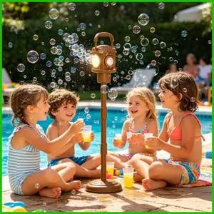 Máy Làm Bong Bóng Với 4 Chế Độ Có Thể Điều Chỉnh Đèn Máy Làm Bong Bóng Tự Động Cho Trẻ Em Bé Trai Bé Gái Trẻ Em Bãi Cỏ saixit2vn