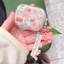 Cat Lucky Grass Flower + Mặt dây chuyền Móc khóa AirPods Case cho AirPods Pro3 / 4 / 3 / Pro / Pro2 Vỏ tai nghe