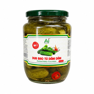 Dưa chuột bao tử dầm dấm AI, dưa chuột bao tử muối, ăn kèm salad, đồ nướng