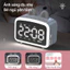 Loa Bluetooth Mini Hình Mèo, Đồng Hồ Số, Màn Hình Gương LED, Báo Thức, Đèn Ngủ Tiện Lợi