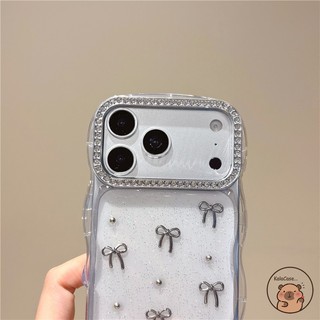 Dành Cho OPPO A6 A6X A6S A6T A6V A6C A6K A6i + A5 A5X A5i A3 A3X A3i A80 A60 A40 A40M Pro Ốp Điện Thoại 3D Stereo Sóng Bạc Nơ Chấm Bi Sáng Bóng Lấp Lánh Vỏ