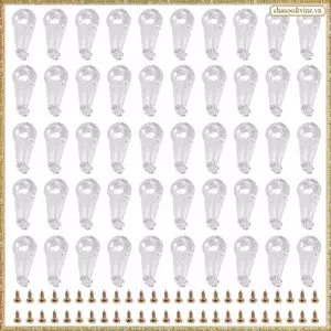 Bộ 50 Kẹp Giữ Kính Tủ Kẹp Kính 4Mm Kẹp Cửa Nhựa Có Ốc Vít Để Cố Định Cửa Tủ Kính