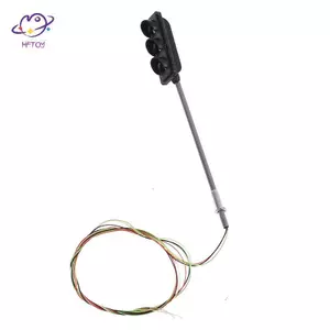 HFTOY HO model 3 đèn giao thông mô hình xe lửa đường phố 3v phong cảnh đường sắt ~