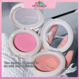 MYPANDA HERORANGE Monochrome Peach Face Blush Palette Mineral Pigment Cheek Blusher Powder Makeup Professional Contour Shadow Blusher.