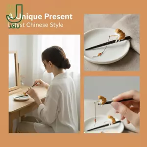 Kẹp tóc gỗ đàn hương truyền thống cho phong cách Hanfu thanh lịch