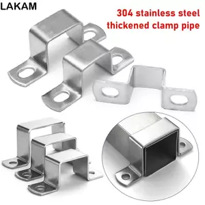 Kẹp ống LAKAM Ohm, khóa siết ống nước, đai kẹp ống hình chữ U, M, vuông, chữ nhật, inox 304 dày