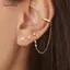 AqToCna 3 Thời Trang Zirconia Hoa Trái Tim Huggie Vòng Bông Tai Bộ Dành Cho Nữ Tinh Tế Mặt Dây Chuyền Tai Khuyên Trang Sức Quà Tặng AqToCna