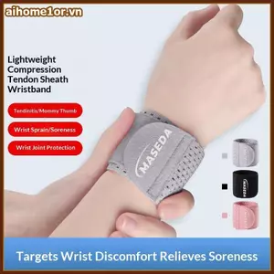 Bảo vệ hỗ trợ cổ tay AIHOM với dây đeo đàn hồi mỏng có thể điều chỉnh cho các hoạt động thể thao,