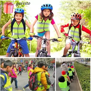 GAVESTO Chạy Bộ Thể Thao Phản Quang Vest Dán, Nhiều Màu Dải Phản Quang Áo Vest Đi Xe Đạp Phía Trước, Quần Áo Phản Quang An Toàn Tầm Nhìn Cao Chất Lượng Cao Người Lớn / Trẻ Em